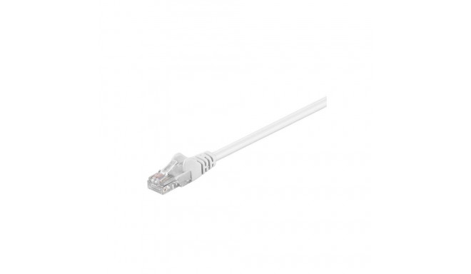 Goobay 68506 CAT 5e patch cable, U/UTP, white, 3 m