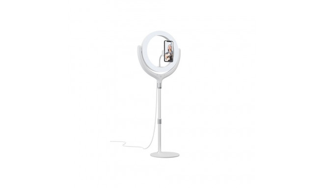 Devia Phone stand holder with LED lamp 40cm White