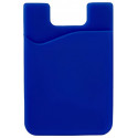 Self-adhesive card case, blue