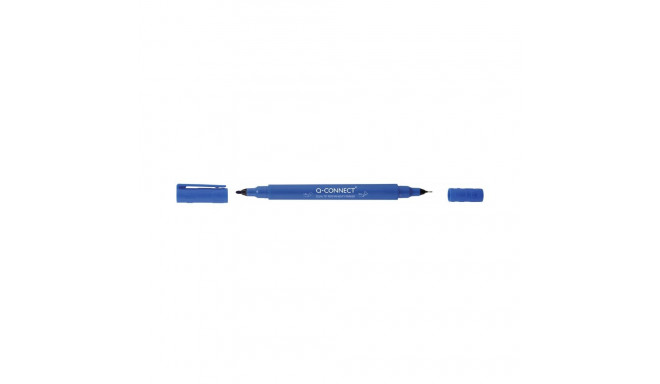 Marker Q-Connect CD/DVD kahe otsaga 0,4 ja 1,0mm sinine