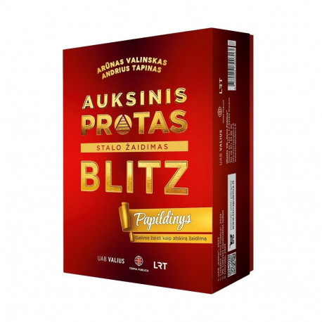 BOARD GAME AUKSINIS PROTAS.BLITZ PAPILD