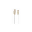 Cablexpert CC-USB2R-AMCM-2M-W USB cable USB 2.0 USB A USB C White