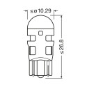12V LED W5W Amber 1W W2.1X9.5D 2tk