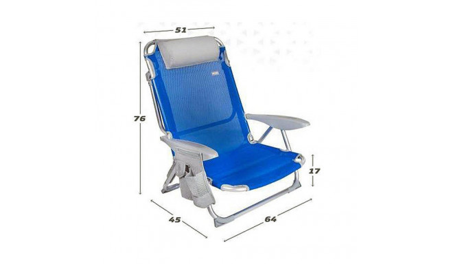 Beach Chair Colorbaby 51 x 45 x 76 cm Blue