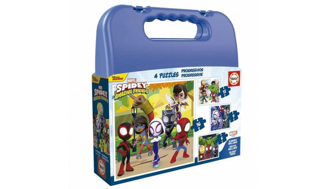 4-Puzzle Set Spidey Briefcase Progressive difficulty