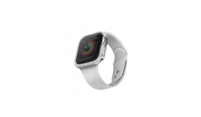 UNIQ Valencia ümbris Apple Watch Series 4/5/6/SE/SE3 44mm titaan hõbedane
