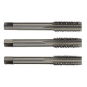 Set of hand taps M10, HSS DIN352, Bright, uncoated. T Line - 3pcs