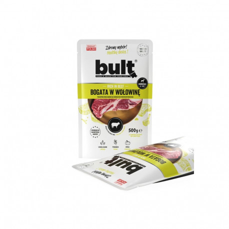 BULT Rich in beef - wet dog food - 500g