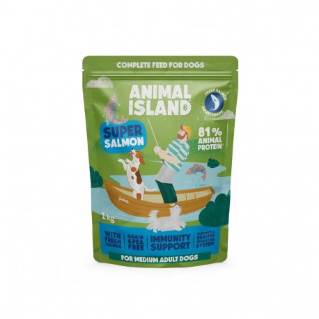 ANIMAL ISLAND lõhe kuiv koeratoit 1kg