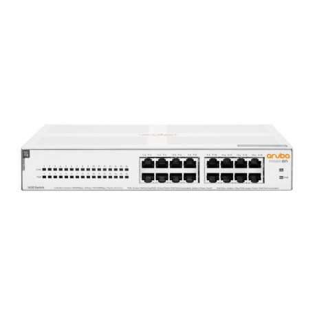 Aruba Instant On 1430 16G Class4 PoE 124W Unmanaged L2 Gigabit Ethernet (10/100/1000) Power over Eth