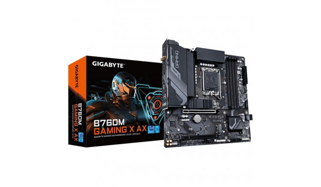 Gigabyte Mainboard||Intel B760 Express|LGA1700|Micro-ATX|Memory DDR5|Memory slots 4|1xPCI-Express 4.