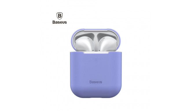 Baseus Apple Silica Series Ultra-thin Silicone Protector Case for Airpods 1 / 2 Violet