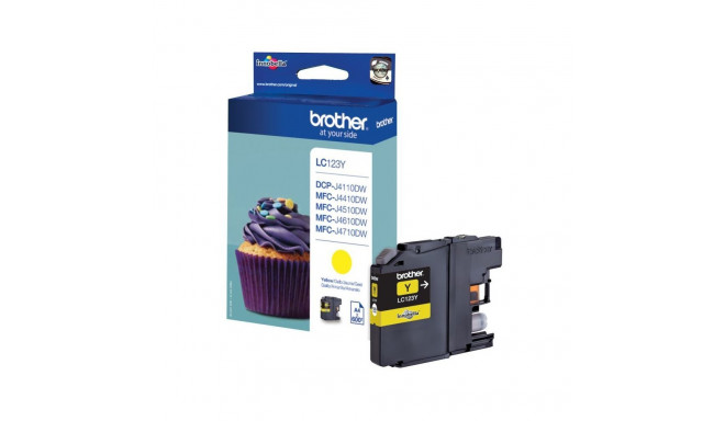 Brother LC123Y | Ink Cartridge | Yellow
