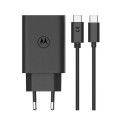 Motorola - Motorola TurboPower 68W Wall Charger + USB-C Cable 6.5A Black