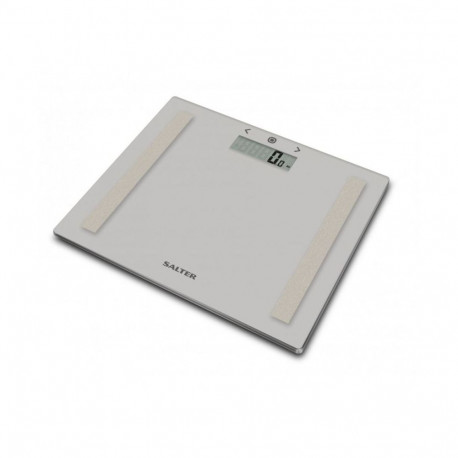 Salter 9113 GY3R Compact Glass Analyser Bathroom Scales - Grey