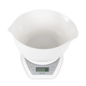 Salter 1024 WHDR14 Digital Kitchen Scales with Dual Pour Mixing Bowl white