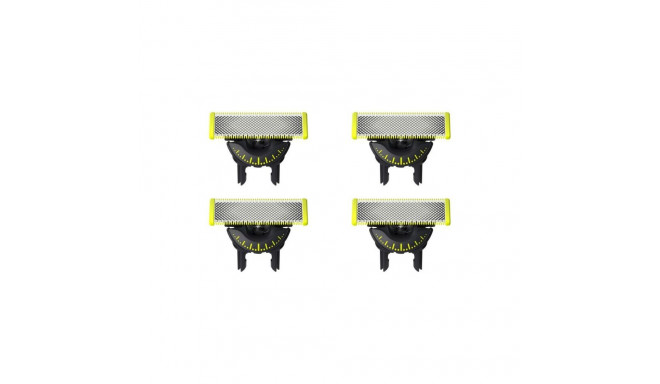 Philips QP440/50 OneBlade Replaceable blade, 4 pcs, Black/Green