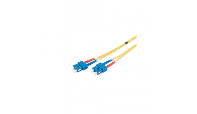 Digitus Patch Cord FO, Duplex, SC to SC SM OS2 09/125 , 1 m Yellow, SC, SC