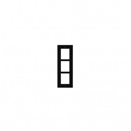 2N ENTRY PANEL 3MOD. FLUSH FRAME/BLACK/ IP VERSO 9155013B