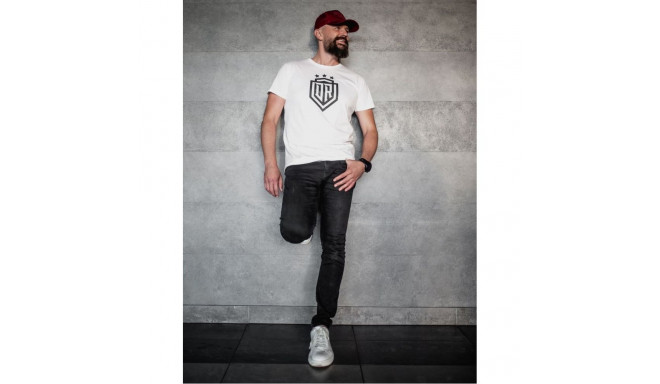 Dinamo - Men's T-SHIRT DINAMO WITH BLACK PRINTING XS White