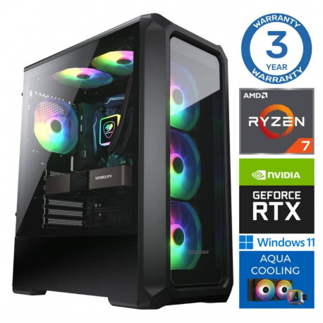 INTOP AQUA Ryzen 7 7700X 64GB DDR5 1TB SSD M.2 NVME+2TB RTX5060Ti 16GB WIN11