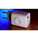 Evelatus PowerSync 2-in-1 Laadija 20W Juhtmevaba Kahe USB-ga Valge