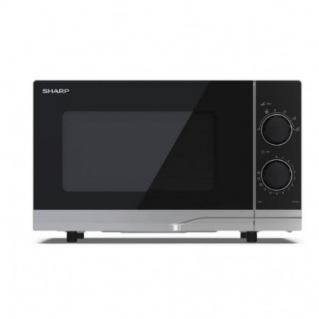 Sharp YC-PS201AE-S microwave Silver Solo microwave Countertop 20 L 700 W
