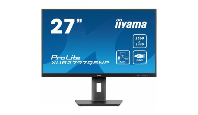iiyama ProLite XUB2797QSNP-B1 computer monitor 68.6 cm (27&quot;) 2560 x 1440 pixels Wide Quad H
