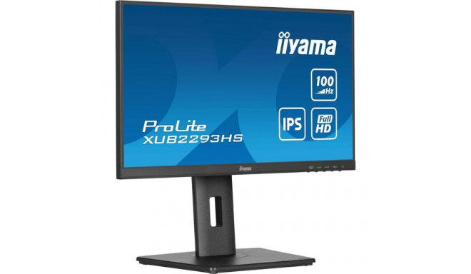 iiyama ProLite 21.5” IPS 3-side borderless monitor with height-adjustable stand for multi-monitor se