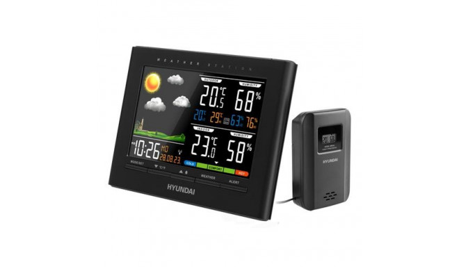 Hyundai WS4380 digital weather station Black AC/Battery