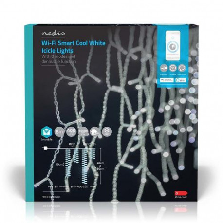 Nedis WIFILXC03W400 decoration lighting Light decoration chain 400 bulb(s) LED 2.47 W G