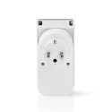Nedis WIFIPO120FWT smart plug 3680 W Grey, White