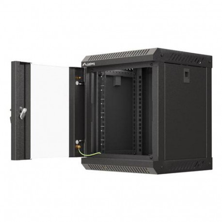 Lanberg WF11-3306-10B rack cabinet 6U Wall mounted rack Black