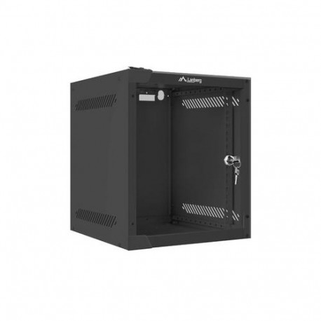 Lanberg WF10-2306-10B rack cabinet 6U Wall mounted rack Black