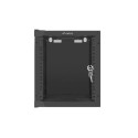 Lanberg WF10-2306-10B rack cabinet 6U Wall mounted rack Black