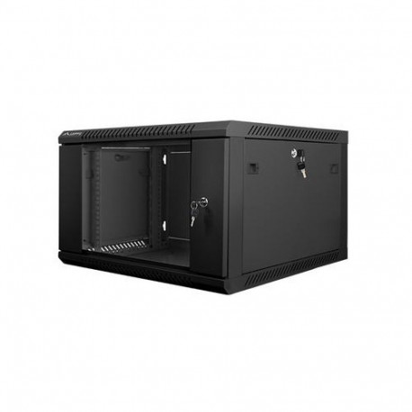 Lanberg WF01-6606-10B rack cabinet 6U Wall mounted rack Black