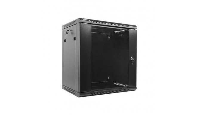 Lanberg WF01-6412-10B rack cabinet 12U Wall mounted rack Black