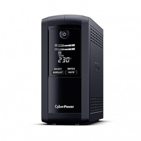 CyberPower VP700EILCD uninterruptible power supply (UPS) Line-Interactive 0.7 kVA 390 W 6 AC outlet(