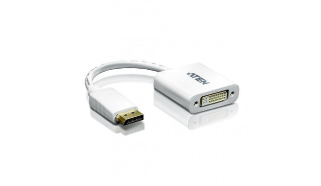ATEN DisplayPort to DVI converter, PC: Up to UXGA / HDTV: Up to 1080i,1080p