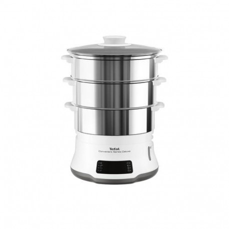 Tefal Convenient Series Deluxe VC502D steam cooker 3 basket(s) Countertop 900 W Stainless steel, Whi