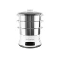 Tefal Convenient Series Deluxe VC502D steam cooker 3 basket(s) Countertop 900 W Stainless steel, Whi