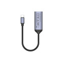 UNITEK V1415A video cable adapter 0.15 m USB Type-C DisplayPort Grey