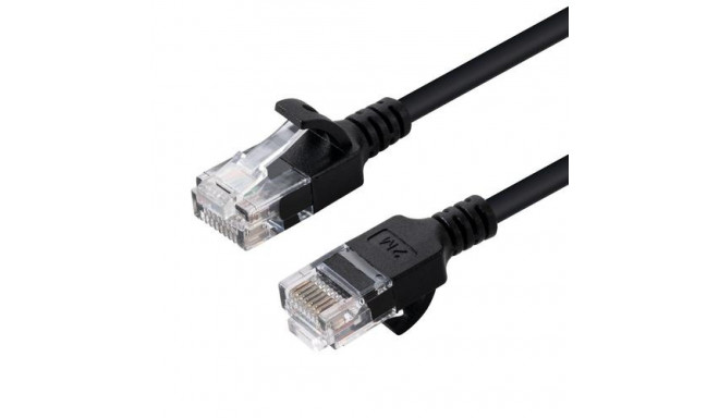 Microconnect V-UTP601S-SLIM networking cable Black 1 m Cat6 U/UTP (UTP)