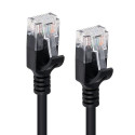 Microconnect V-UTP601S-SLIM networking cable Black 1 m Cat6 U/UTP (UTP)