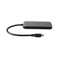 Deltaco USBC-HUB204 interface hub USB Type-C 5000 Mbit/s Grey