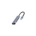 Gembird UHB-U3P1U2P3-01 laptop dock/port replicator Wired USB 3.2 Gen 1 (3.1 Gen 1) Type-C Silver