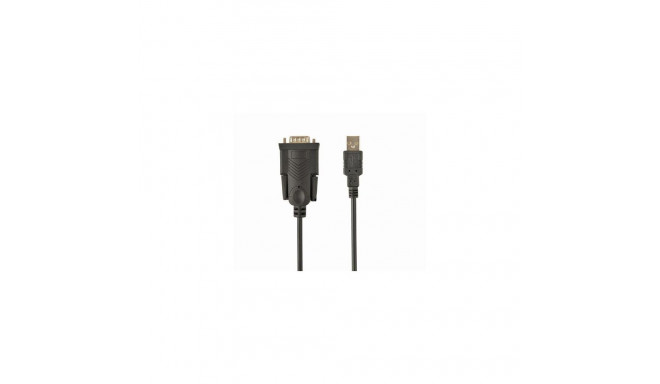 Gembird UAS-DB9M-02 serial cable Black 1.5 m USB Type-A DB-9