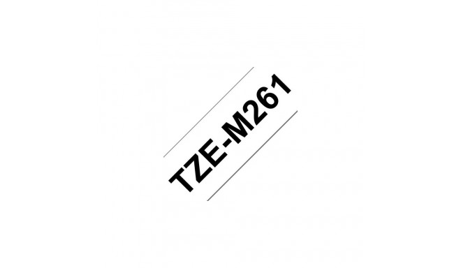 Brother TZE-M261 label-making tape Black on white