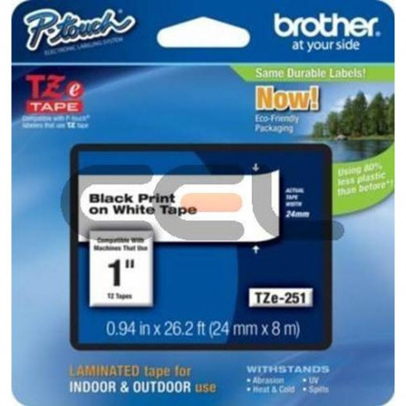Brother TZE251CIV label-making tape TZ