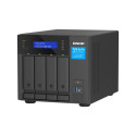 QNAP TVS-H474 NAS Tower Intel® Pentium® G7400 8 GB DDR4 0 TB QuTS hero Black